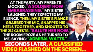 Full At The Party, My Parents Mocked: A Soldier How Embarrassing—Then My Sister's Fiancé Saluted Me. Guide
