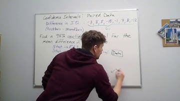 Confidence Intervals: Paired Data