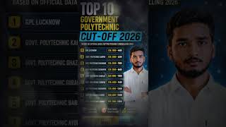 🔥 Top 10 UP Government Polytechnic Colleges 2026 Uttar Pradesh #spsc #meritlist |CSE Cut-Off Rank