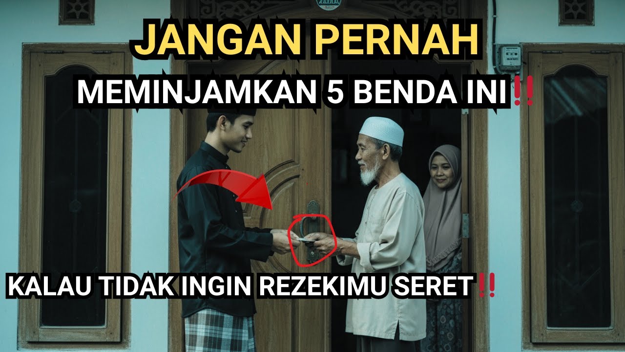 JANGAN PERNAH MEMINJAMKAN 5 BENDA INI KEPADA SIAPAPUN !! Bisa Membuat Rezekimu Seret