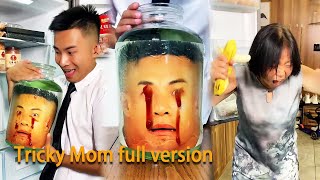 Tricky Mom full version：Mom saw the head turned into a screaming chicken#GuiGe #comedy#spy comedy