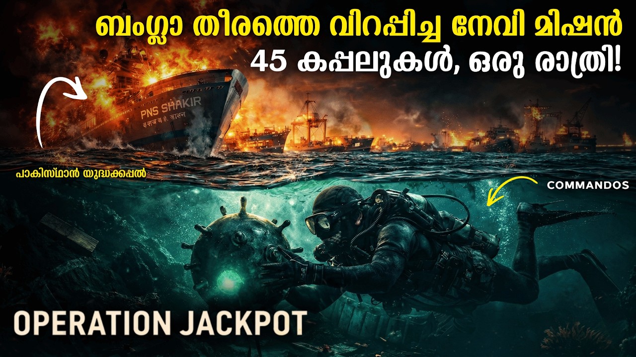 45 പാകിസ്ഥാൻ യുദ്ധക്കപ്പൽ, ഒറ്റ രാത്രി! ബംഗ്ലാ തീരത്തെ വിറപ്പിച്ച നേവി മിഷൻ: Operation Jackpot.