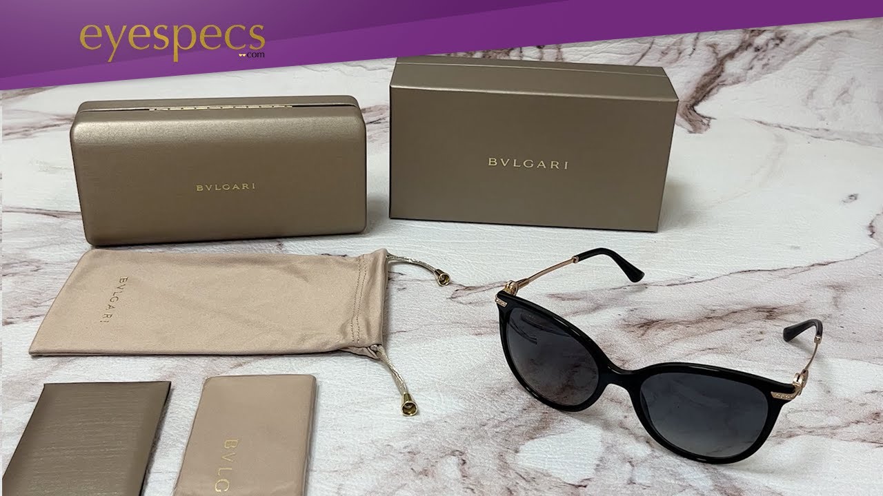 Bvlgari Sunglasses Model- BV8201B Color-501/T3 Black-Gold/Grey