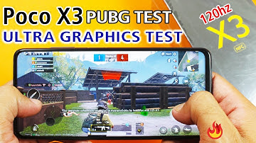 Poco X3 PUBG MOBILE TEST - PUBG 60 FPS TEST | PUBG ULTRA + SMOOTH Graphics Test!