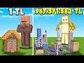 FAKİR ŞEHRİNDEN MİLYONER ŞEHRİNE EVRİM! - Minecraft