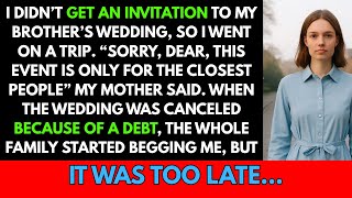 I didn't get an invitation to my brother's wedding, so I went on a trip. “Sorry, dear, this event