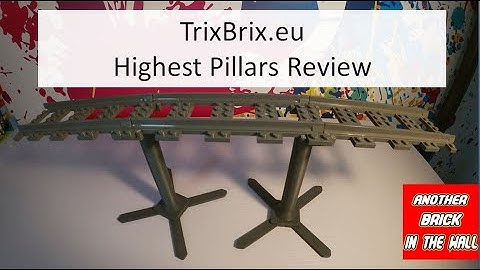 How to Build Elevated Lego Train Tracks - Trixbrix Highest Pillars Review