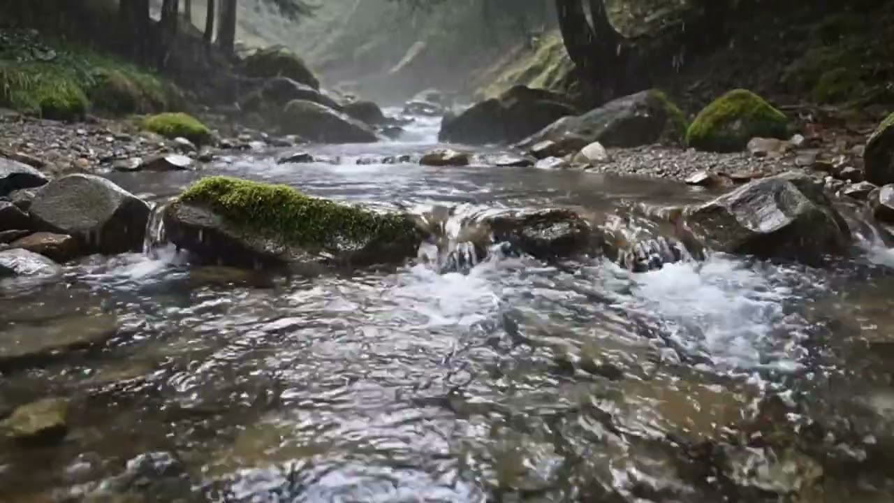 [3 Hours] Relaxing Valley Water Sounds for Sleep and Study