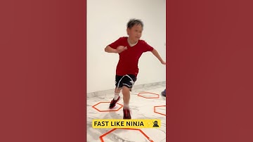 FAST LIKE NINJA 🥷 AGILITY CIRCUIT 🌟 SPEED TRAINING #shorts #speedandagility #ninja #exercise #fyp