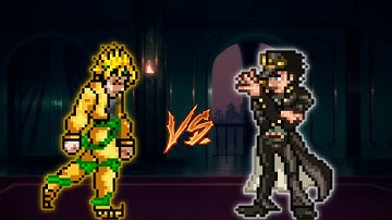 Dio (New) VS Jotaro K1 V2 in Jump Force Mugen