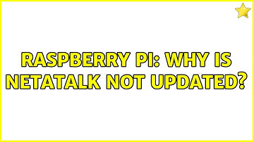 Raspberry Pi: Why is netatalk not updated?