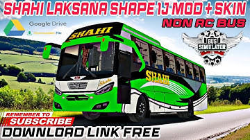 Release🔥Shahi Laksana Shape Hino Ak 1J Non Ac Bus Mod✅Skin🔥Bus Simulator Indonesia ✅