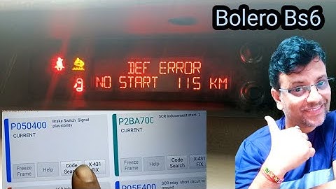 DEF ERROR No Start 115 Km