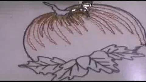Nancy Prince Thread Sketching Pumpkin