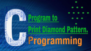 Program to print Diamond pattern | in C Language | Star Pattern Printing in C (In Hindi) #14.