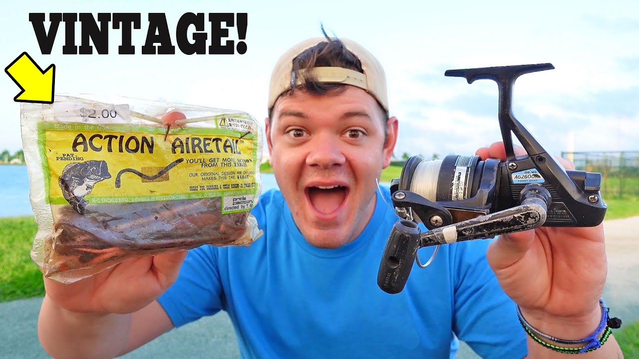 Antique Fishing Gear Only Challenge! (VERY OLD) 