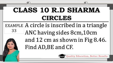 RD Sharma Chapter 8 Example 33 Class 10 Maths NCERT @MathsTeacher