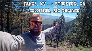 видео: Авария кабина смята, сломан прицеп. Больше приключений! Tahoe, NV - Stockton,CA.Крутой дальнобой США картинка: Авария кабина смята, сломан прицеп. Больше приключений! Tahoe, NV - Stockton,CA.Крутой дальнобой США