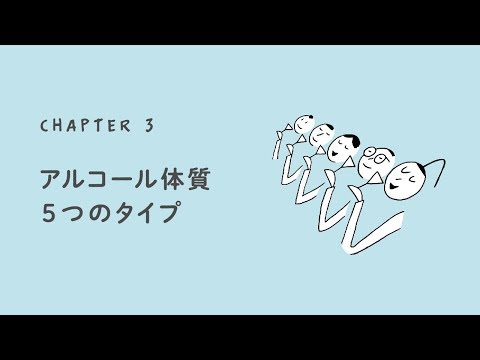 「3)アルコール体質５つのタイプ」　2分40秒