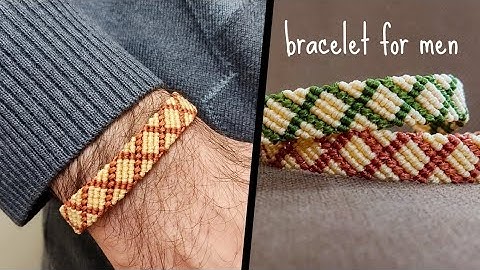 Macrame bracelet tutorial for men step by step