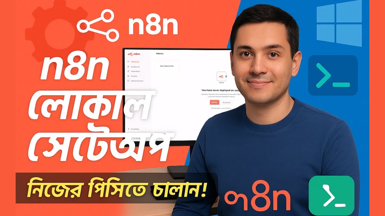 How to self host n8n in your local PC? bangla tutorial - YouTube