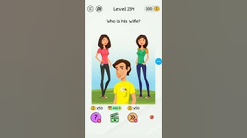 Braindom level 234||who is his wife||tricky puzzle