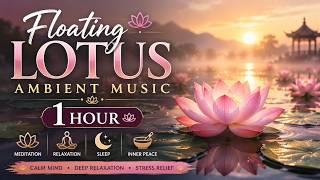 1 Hour Floating Lotus Ambient Music | Peaceful Meditation, Sleep Music & Relaxing Zen Sounds screenshot 4