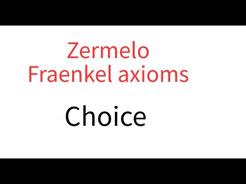 Zermelo Fraenkel Choice