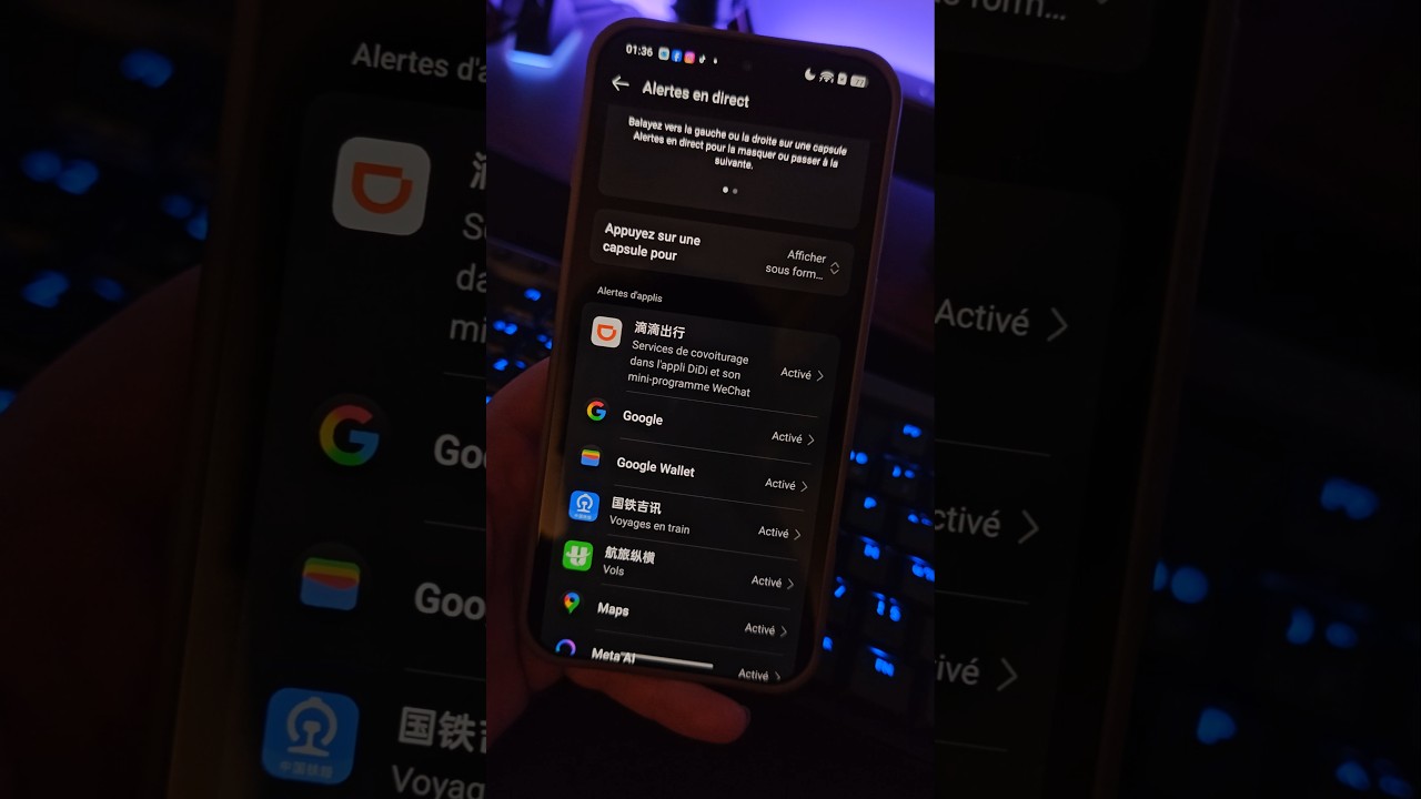 Les applis compatibles Dynamic Island sur Oppo ?