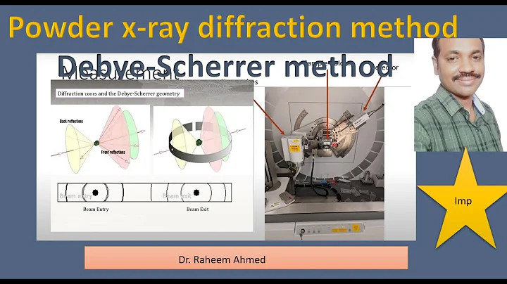 Powder x-ray diffraction | Dr.Raheem Ahmed | powder diffraction method | Debye Scherrer method | Cry