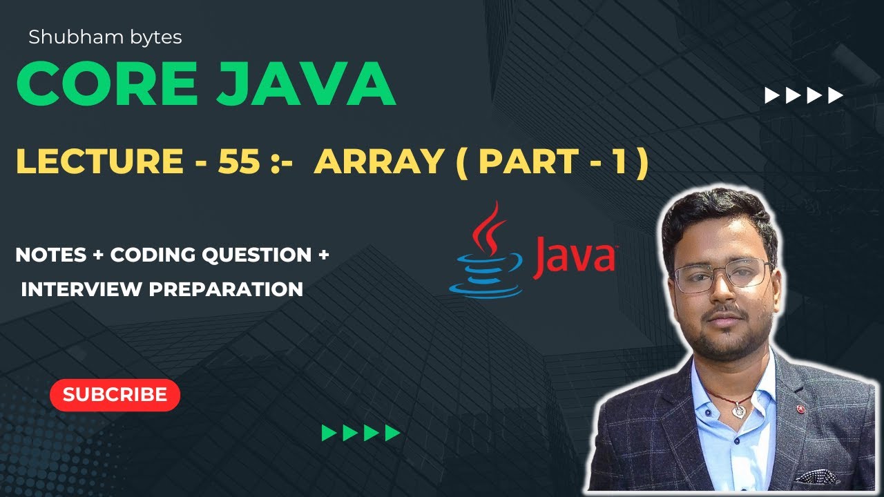 Lecture - 55 :- Array ( Part - 1 ) | Core Java | Hindi Tutorial ...