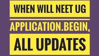 When will NEET UG application begin, all updates NEET 2023 LATEST NEWS TODAY