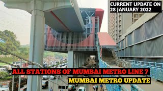 ALL STATIONS OF MUMBAI METRO LINE 7 PROGRESS | MUMBAI METRO UPDATE | MFK VLOGS