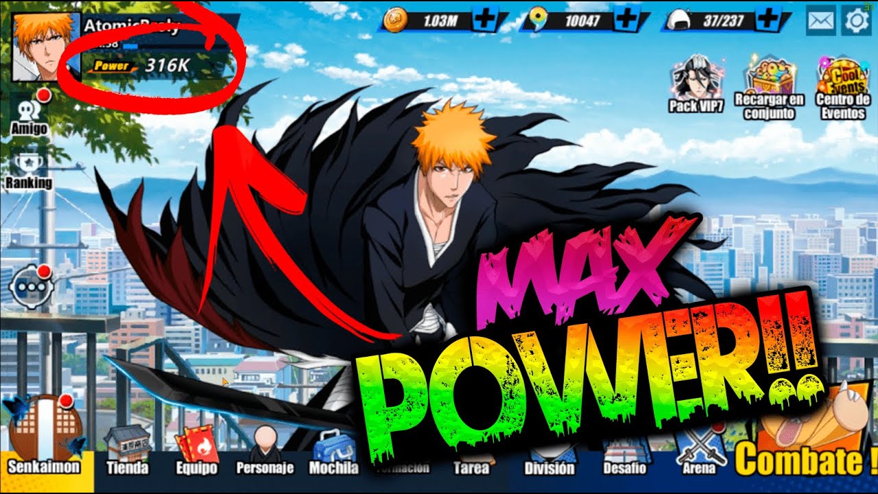 BLEACH IMMORTAL SOUL GAMEPLAY ESPAÑOL COMO SUBIR EL PODER. YouTube