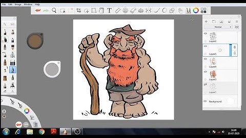 Autodesk Sketchbook drawing process timelapse.