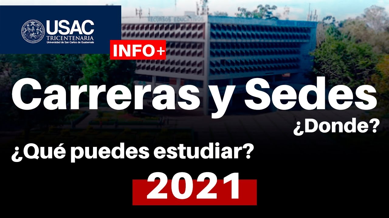 CARRERAS que podes estudiar en la USAC+ 🏢SEDES DE USAC - YouTube