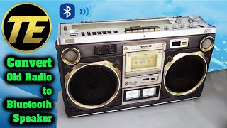 bluetooth speaker that looks like old radio