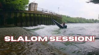 I tried to fix a slalom boat...will it float!