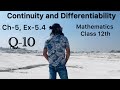 Mathematics Class 12th NCERT Ch-5 Ex-5.4 Q10 Continuity and Differentiability