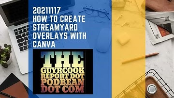 20211117 How to create Streamyard overlays with Canva