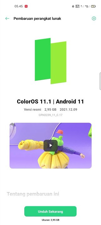 Oppo A54 Indonesia Sudah dapat Android 11 coloros 11#shorts