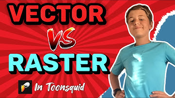 The difference between RASTER and VECTOR in ToonSquid! #animation #toonsquid