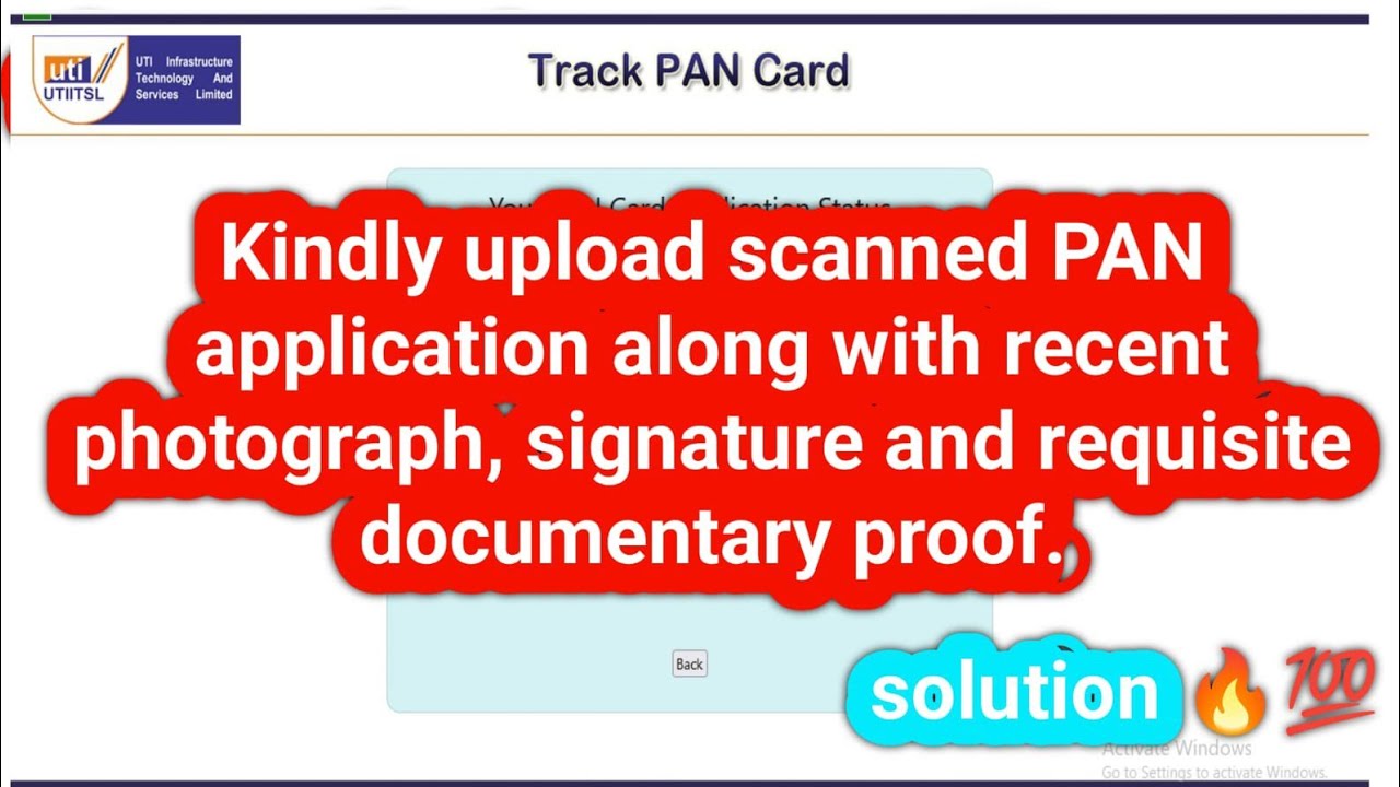 Application is withheld for processing marked for objection 2024 🔥 Kindly upload scanned PAN 2024