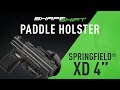 ShapeShift Springfield XD 4" Paddle Holster - Alien Gear Holsters