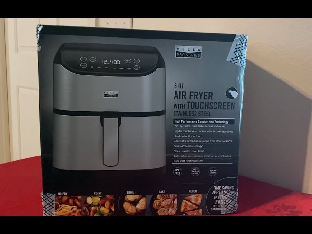 BELLA Pro 6.0Q T Air Fryer Touchscreen 