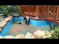 How To Building Beautiful Garden Aquarium, Buy ornamental fish to release - My Farm / Đào