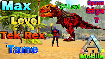 ✅ "How To TAME MAX LEVEL TEK REX! 🔥 Strongest Rex Ever in ARK Mobile"