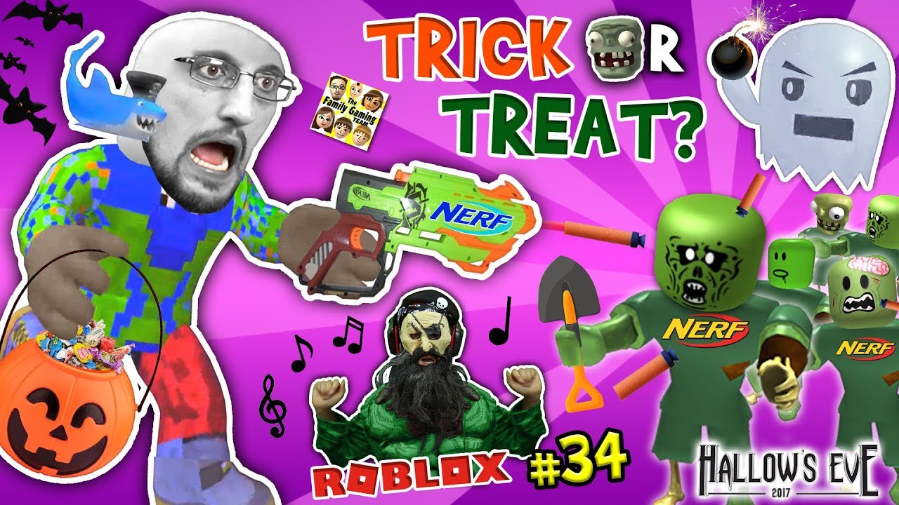 Roblox Halloween Nerf Toys Vs Zombies Fgteev Trick Or Treat Games Battle I Quit 34 - bee swarm simulator roblox vs real life funny fails