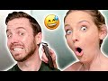 $500 Hair Extensions Removed at Home?! *Couple Cuts Each Other's Hair!*