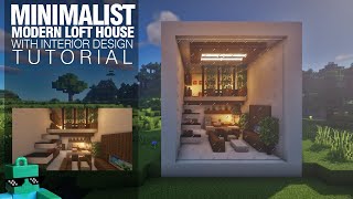 Easy Minecraft : Minimalist Modern Loft House : A Real Architect's Design